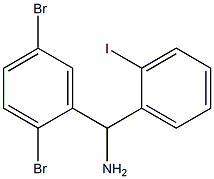 (2,5-dibromophenyl)(2-iodophenyl)methanamine Structure