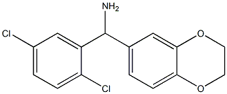 (2,5-dichlorophenyl)(2,3-dihydro-1,4-benzodioxin-6-yl)methanamine Struktur