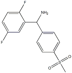 (2,5-difluorophenyl)(4-methanesulfonylphenyl)methanamine Struktur