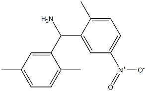 (2,5-dimethylphenyl)(2-methyl-5-nitrophenyl)methanamine 化学構造式