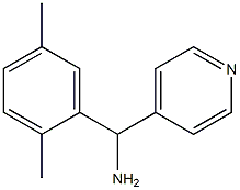 (2,5-dimethylphenyl)(pyridin-4-yl)methanamine 结构式