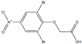 (2,6-dibromo-4-nitrophenoxy)acetic acid Structure