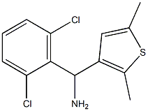 (2,6-dichlorophenyl)(2,5-dimethylthiophen-3-yl)methanamine 结构式