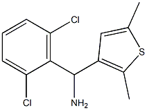 (2,6-dichlorophenyl)(2,5-dimethylthiophen-3-yl)methanamine 化学構造式