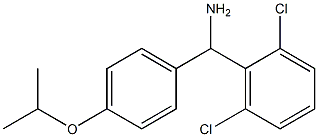 (2,6-dichlorophenyl)[4-(propan-2-yloxy)phenyl]methanamine Struktur