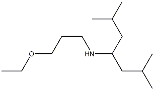 (2,6-dimethylheptan-4-yl)(3-ethoxypropyl)amine,,结构式