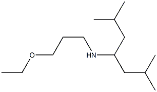 (2,6-dimethylheptan-4-yl)(3-ethoxypropyl)amine Structure