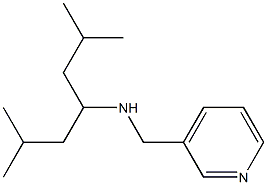 (2,6-dimethylheptan-4-yl)(pyridin-3-ylmethyl)amine 化学構造式