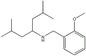 (2,6-dimethylheptan-4-yl)[(2-methoxyphenyl)methyl]amine,,结构式