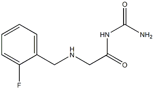 (2-{[(2-fluorophenyl)methyl]amino}acetyl)urea Struktur