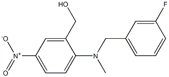 (2-{[(3-fluorophenyl)methyl](methyl)amino}-5-nitrophenyl)methanol Structure