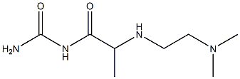 (2-{[2-(dimethylamino)ethyl]amino}propanoyl)urea,,结构式