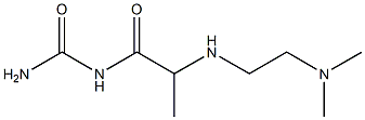 (2-{[2-(dimethylamino)ethyl]amino}propanoyl)urea Structure