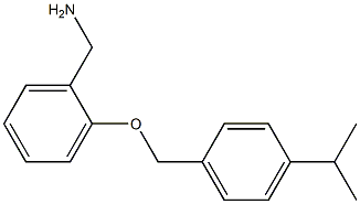 (2-{[4-(propan-2-yl)phenyl]methoxy}phenyl)methanamine Structure
