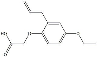 (2-allyl-4-ethoxyphenoxy)acetic acid,,结构式
