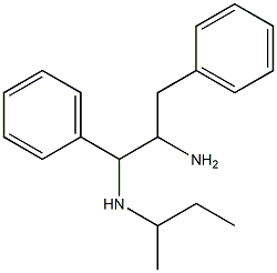 (2-amino-1,3-diphenylpropyl)(methyl)propan-2-ylamine 化学構造式