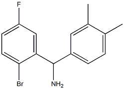 (2-bromo-5-fluorophenyl)(3,4-dimethylphenyl)methanamine|