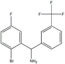 (2-bromo-5-fluorophenyl)[3-(trifluoromethyl)phenyl]methanamine