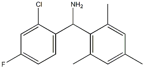 (2-chloro-4-fluorophenyl)(2,4,6-trimethylphenyl)methanamine Structure