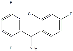 (2-chloro-4-fluorophenyl)(2,5-difluorophenyl)methanamine,,结构式