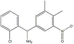 (2-chlorophenyl)(3,4-dimethyl-5-nitrophenyl)methanamine 结构式