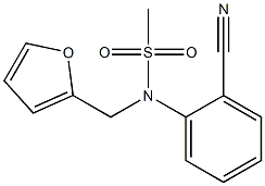 (2-cyanophenyl)-N-(furan-2-ylmethyl)methanesulfonamide