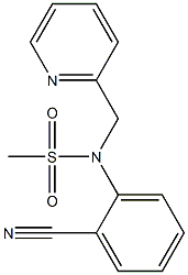 (2-cyanophenyl)-N-(pyridin-2-ylmethyl)methanesulfonamide Structure