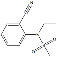 (2-cyanophenyl)-N-ethylmethanesulfonamide,,结构式