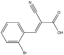 (2E)-3-(2-bromophenyl)-2-cyanoacrylic acid 结构式