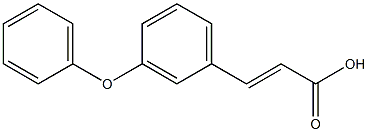 (2E)-3-(3-phenoxyphenyl)prop-2-enoic acid,,结构式
