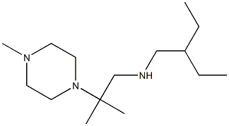 (2-ethylbutyl)[2-methyl-2-(4-methylpiperazin-1-yl)propyl]amine Structure
