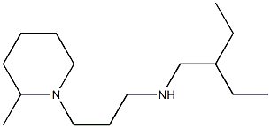 (2-ethylbutyl)[3-(2-methylpiperidin-1-yl)propyl]amine Structure