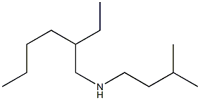 (2-ethylhexyl)(3-methylbutyl)amine,,结构式