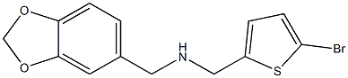 (2H-1,3-benzodioxol-5-ylmethyl)[(5-bromothiophen-2-yl)methyl]amine