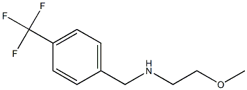 (2-methoxyethyl)({[4-(trifluoromethyl)phenyl]methyl})amine,,结构式