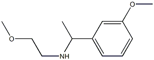 (2-methoxyethyl)[1-(3-methoxyphenyl)ethyl]amine,,结构式