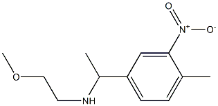 (2-methoxyethyl)[1-(4-methyl-3-nitrophenyl)ethyl]amine Struktur