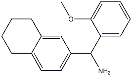 (2-methoxyphenyl)(5,6,7,8-tetrahydronaphthalen-2-yl)methanamine Struktur