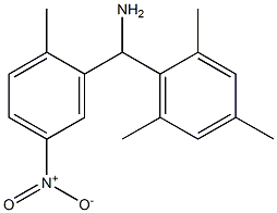 (2-methyl-5-nitrophenyl)(2,4,6-trimethylphenyl)methanamine 化学構造式