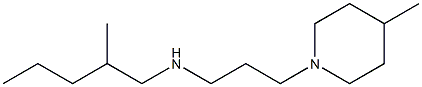 (2-methylpentyl)[3-(4-methylpiperidin-1-yl)propyl]amine Structure