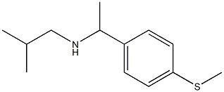 (2-methylpropyl)({1-[4-(methylsulfanyl)phenyl]ethyl})amine,,结构式