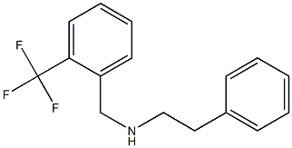 (2-phenylethyl)({[2-(trifluoromethyl)phenyl]methyl})amine Structure