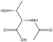 (2S,3R)-2-(acetylamino)-3-hydroxybutanoic acid Structure