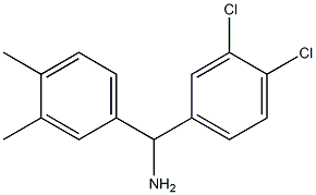 (3,4-dichlorophenyl)(3,4-dimethylphenyl)methanamine Structure