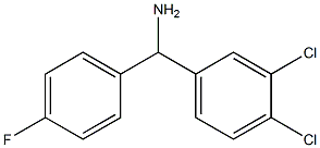 (3,4-dichlorophenyl)(4-fluorophenyl)methanamine 化学構造式