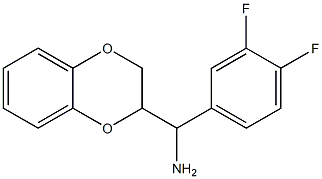 (3,4-difluorophenyl)(2,3-dihydro-1,4-benzodioxin-2-yl)methanamine Structure