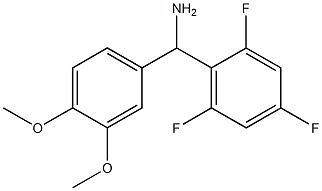 (3,4-dimethoxyphenyl)(2,4,6-trifluorophenyl)methanamine,,结构式