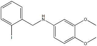 (3,4-dimethoxyphenyl)(2-iodophenyl)methylamine 化学構造式