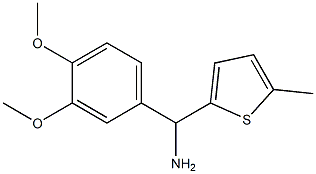 (3,4-dimethoxyphenyl)(5-methylthiophen-2-yl)methanamine,,结构式