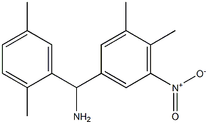 (3,4-dimethyl-5-nitrophenyl)(2,5-dimethylphenyl)methanamine Structure